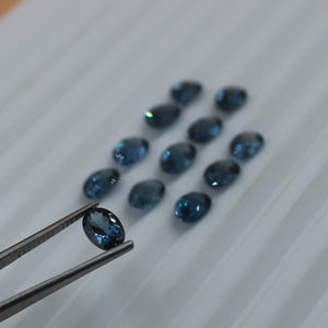 Natural London Blue Topaz Gemstone, High-Quality Oval Faceted Loose Stone for Jewelry Crafting, Perfect Gift for Jewelry Makers