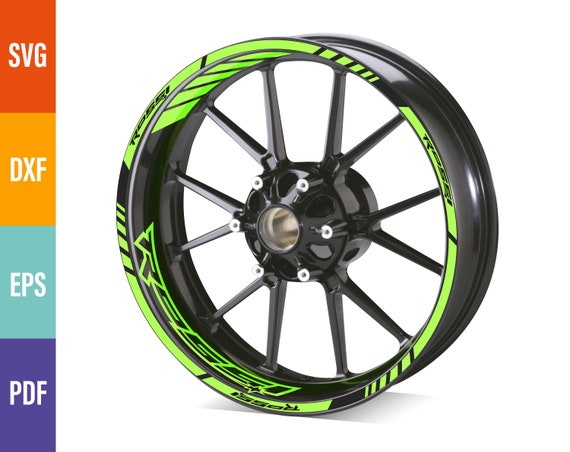 Digital Vector Svg, Dxf, Eps, Pdf. Wheel Rim Moto Valentino Rossi  Silhouette Pegatina Sticker Decal Aufkleber Autocollants Adesivicut. 