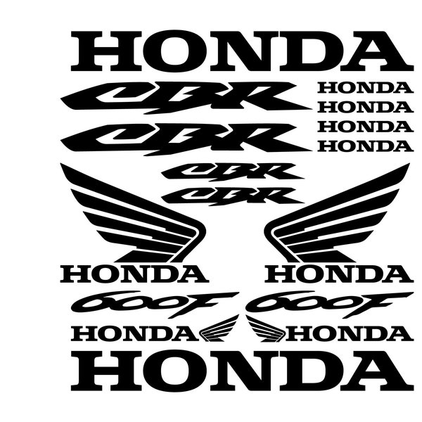Digital vector svg, dxf, eps, pdf. Moto Honda CBR 600 f silhouette cricut Pegatina Sticker Decal Aufkleber Autocollants Adesivicut files.