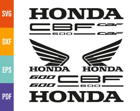 Digital vector svg, dxf, eps, pdf. Moto Honda CBF 600 silhouette cricut  Pegatina Sticker Decal Aufkleber Autocollants Adesivicut files.