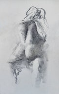 Lovers Art Print Sensual Couple Drawing Man And Woman Art Sketch Sexual Art Black And White 12x16.5 inches handmade Alina Louka Art
