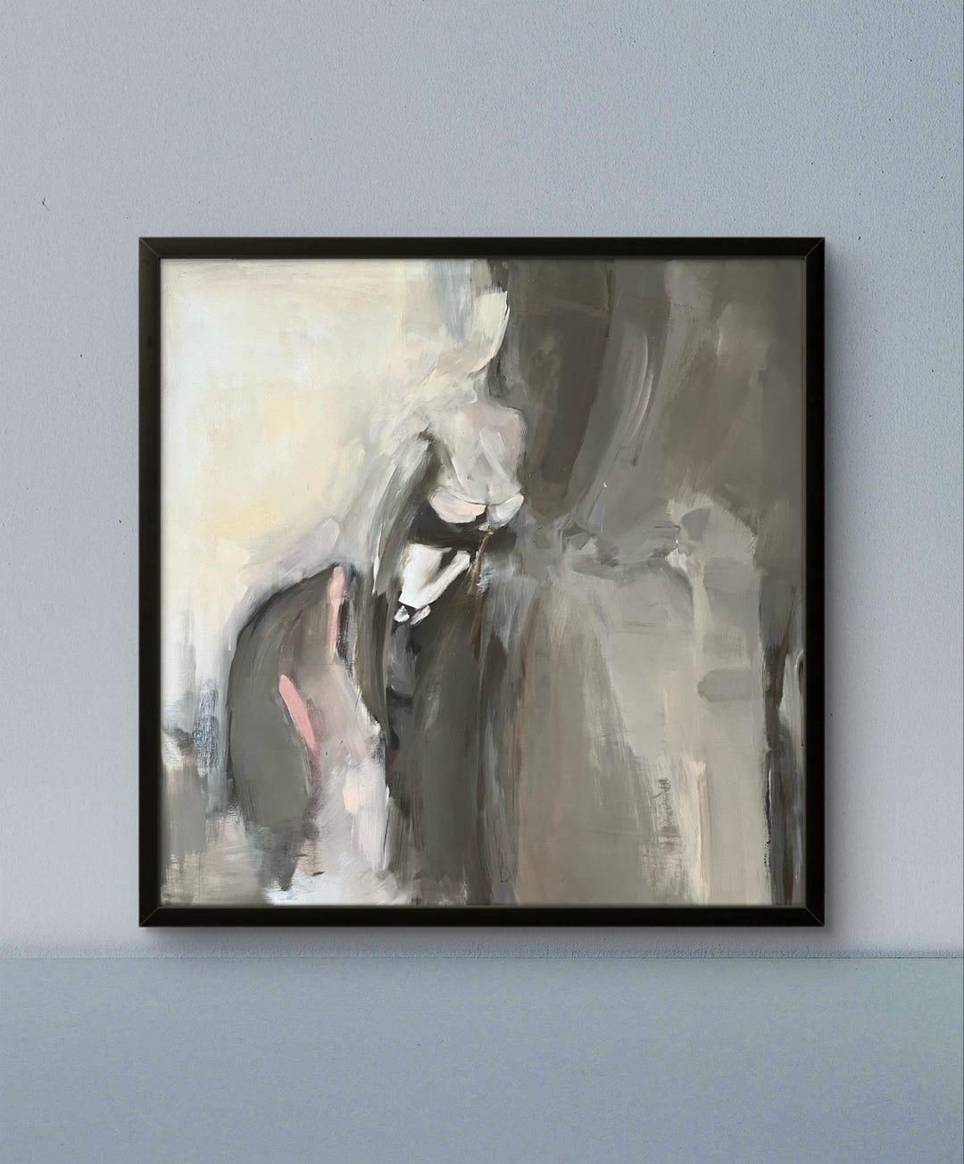 peach-pink-and-ecru-abstract-woman-figure-painting-sensual-female