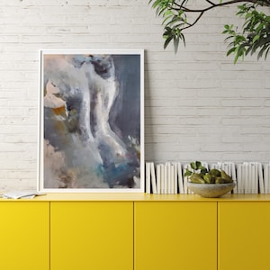 Woman Painting Nude Painting Gray White Nude Art Female Nude Back