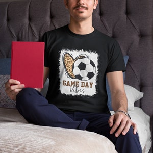 Bleached Soccer Game Day Vibes Soccer Mom Game Day Season Vintage T-Shirt, Soccer Fan Shirt, Soccer Lovers Shirt, Game Day Vibes Shirt image 3