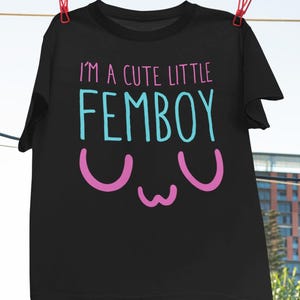I'm A Cute Little Femboy Vintage T-Shirt, Cute Femboy Shirt, Femboy Gift, Transgender Shirt, Transsexual Shirt, Non Binary Shirt