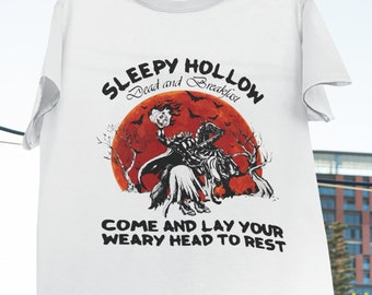 Headless Horseman Sleepy Hollow Dead And Breakfast T-Shirt, Folklore Character Shirt, Sleepy Hollow Shirt, Halloween Story, Horseman Shirt