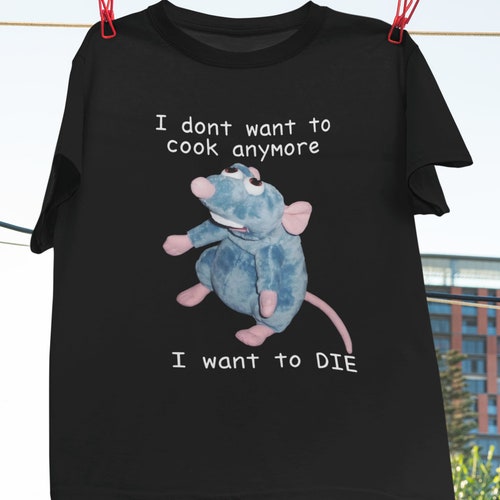 Remy Rat I Dont Want to Cook Anymore I Want to Die Vintage - Etsy