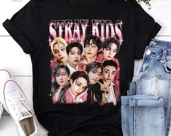 Camiseta vintage Stray Kids Do It Y2k, Camiseta Skz It Tape Do It, Camiseta Metal Kpop, Camiseta Stray Kids Bootleg, Camiseta para Amantes de Música Kpop