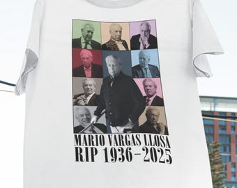 Rip Mario Vargas Llosa Eras Tour Vintage T-Shirt, Jorge Mario Pedro Vargas Llosa, Peruvian Politician Shirt, Vargas Llosa Fans Shirt