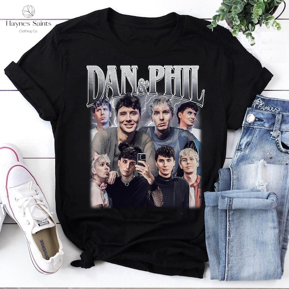 Dan And Phil Bootleg Vintage T-Shirt, Unisex Concert Shirt, Funny Dan Howell & Phil Lester Gift for Fans, Dan And Phil Fans Shirt