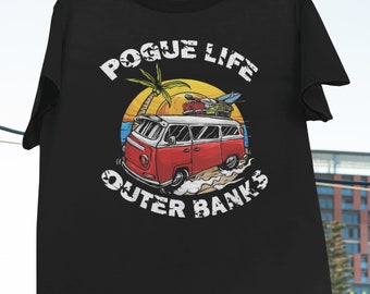 T-shirt rétro vintage Pogue Life Outer Banks, chemise Outer Banks, Outer Banks Caroline du Nord, chemise Pogue Life, chemise Road Trip