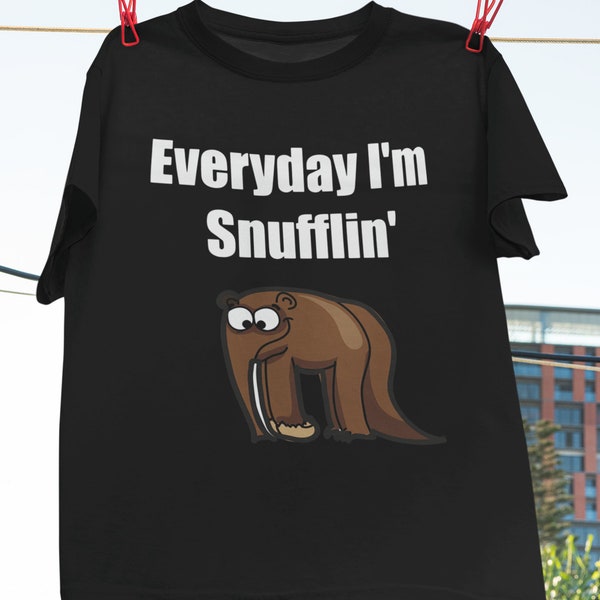 Everyday I'm Snufflin Classic T-Shirt, Snufflin Shirt, I'm Snufflin Shirt, Snuffleupagus Shirt, Cartoon Shirt, Cartoon Lover Shirt
