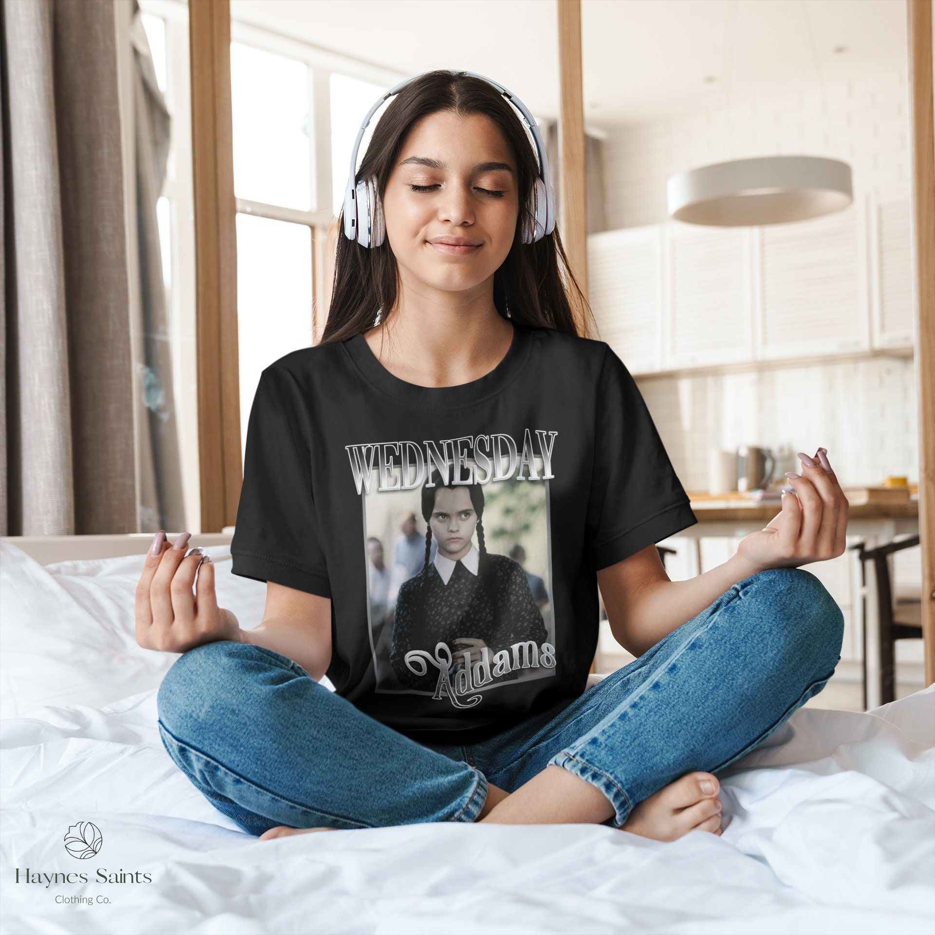 Discover Wednesday Addams Vintage T-Shirt, Addams Family Shirt, Morticia Poster Shirt, Morticia Addams Fictional Character, Wednesday Shirts