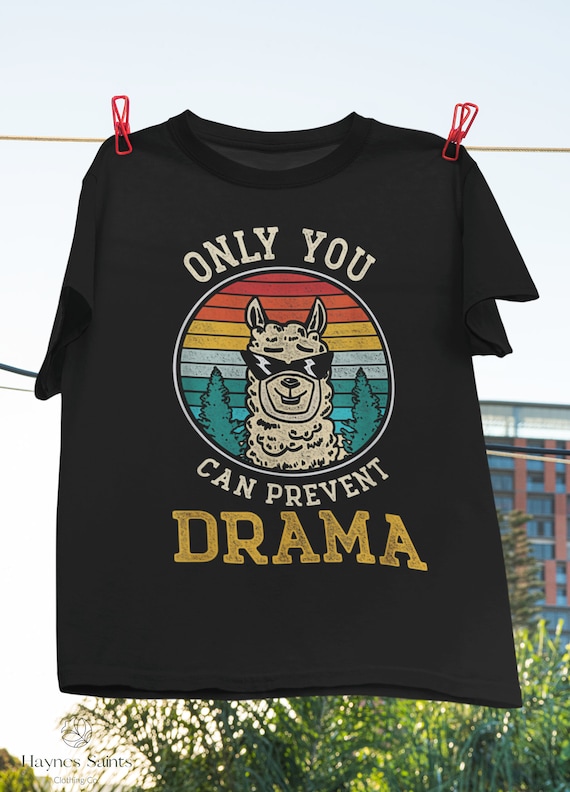 Only You Can Prevent Drama Llama Camping Vintage Funny Gift Only You Can Prevent Drama Llama Camping Vintage Funny Gift