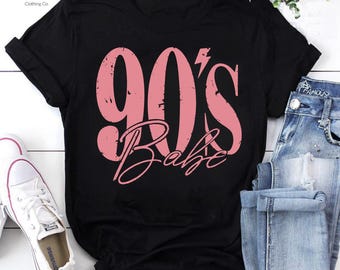 90’s Babe Vintage T-Shirt, 1990s Aesthetic Shirt, Cute Nostalgia Shirt, Millennial Birthday Gift, Fashion Statement Outfit
