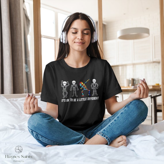 Its Ok To Be A Little Different Skeleton Dabbing Gift Shirt Its Ok To Be A Little Different Skeleton Dabbing Gift Shirt