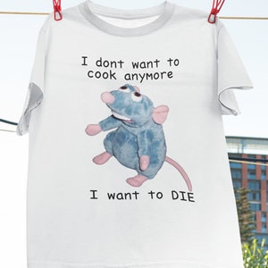 Remy Rat I Dont Want to Cook Anymore I Want to Die Vintage - Etsy UK