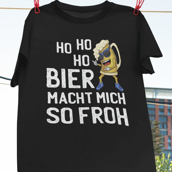 Ho Ho Ho Bier Macht Mich So Froh Weihnachten Langarmshirt T-Shirt, Trending Shirt, Beer Shirt, Drinking Shirt, Ho Ho Ho Shirt