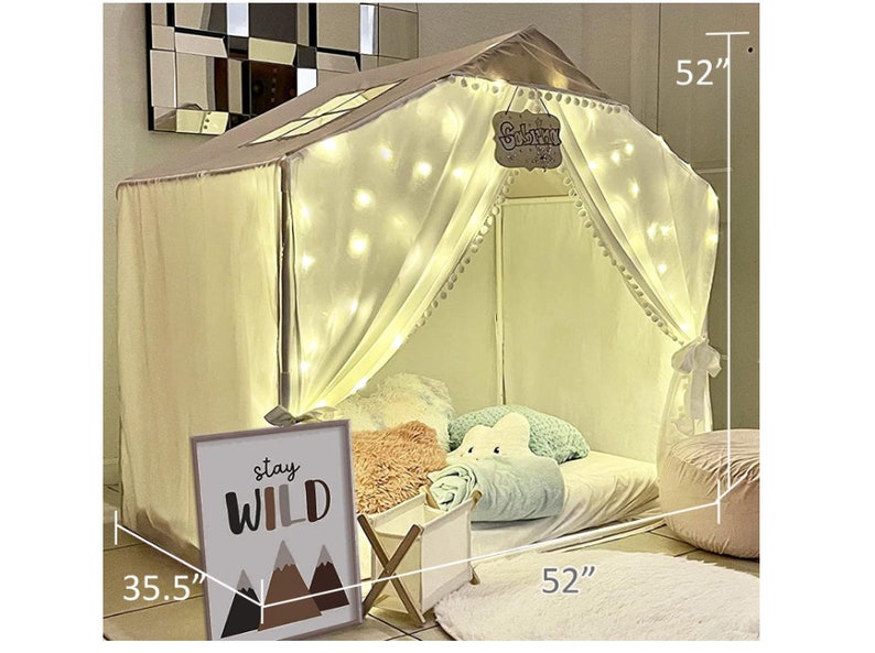 Large Kids Play Tent Castle Tent for Girls Boys Easy to Etsy