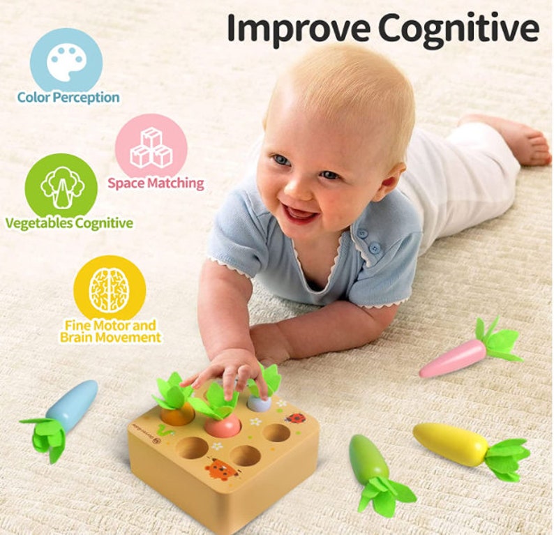 Wooden Toys for 1 Year Old Boys and Girls Montessori Size Etsy