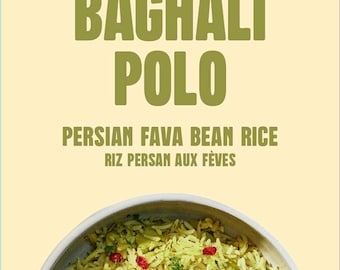 Perzische tuinbonenrijst: veganistisch, glutenvrij, natriumarm (voor 4 personen)