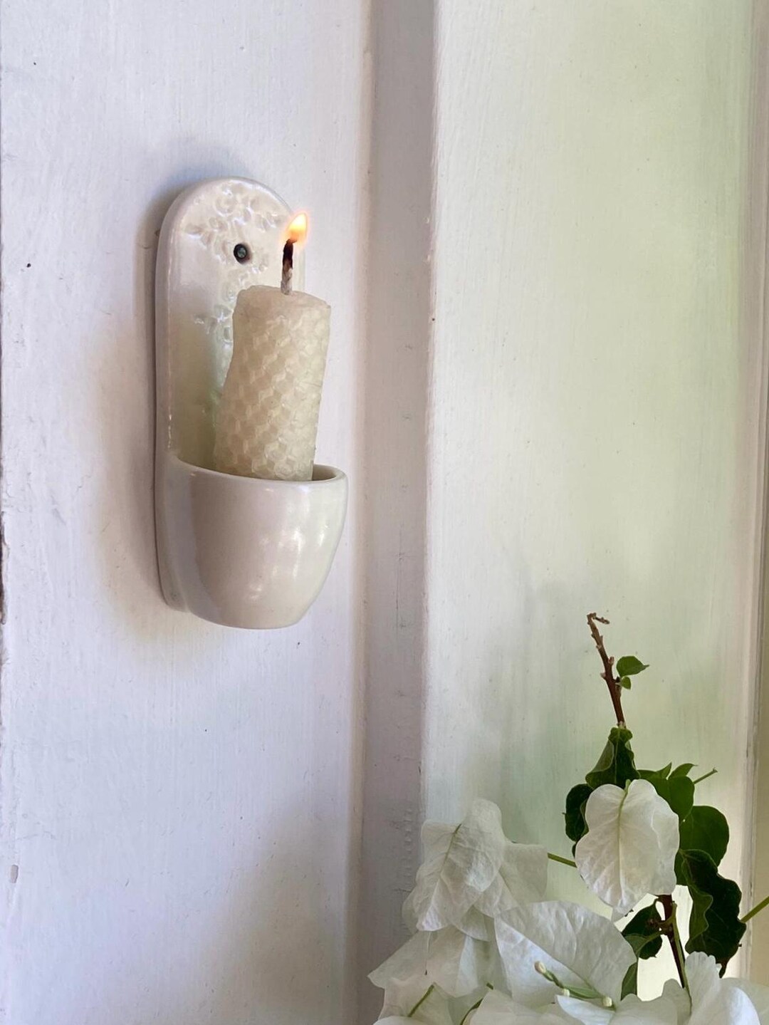 Handmade Porcelain Altar Shelf. Modern Spiritually. Candle Holder ...