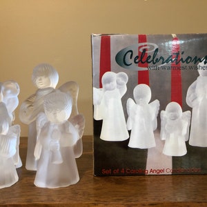 Caroling Angel Candleholders