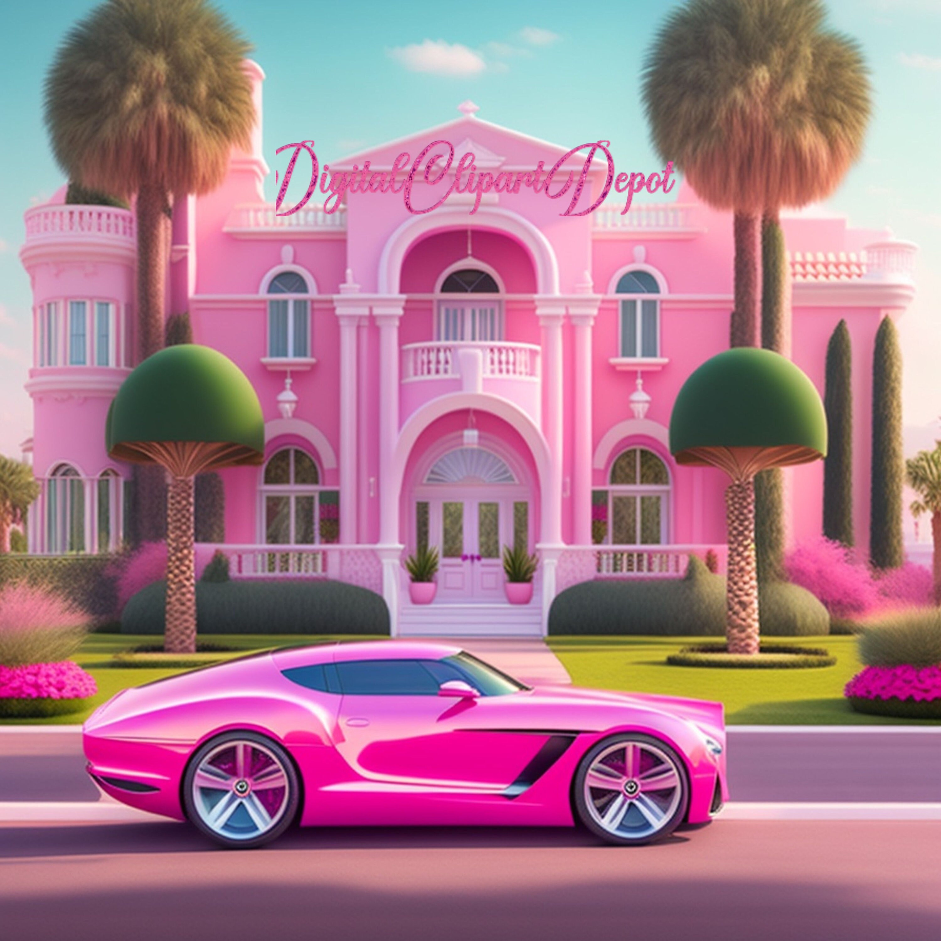 Barbie Digital Backdrop Overlay Barbie Movie Dreamhouse Etsy Australia