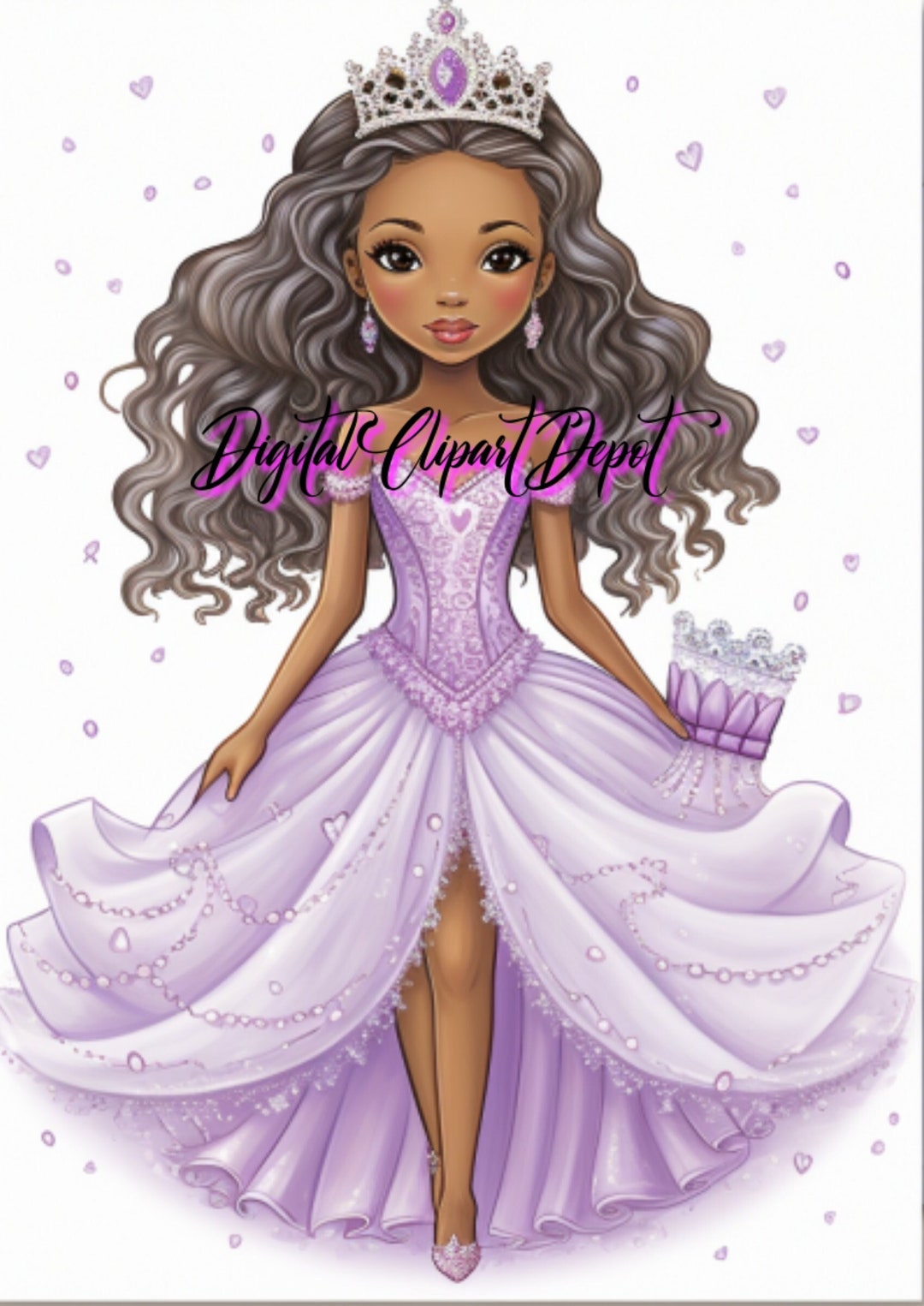 Black Barbie Party Invitation Barbie PNG Black Barbie Afro Etsy