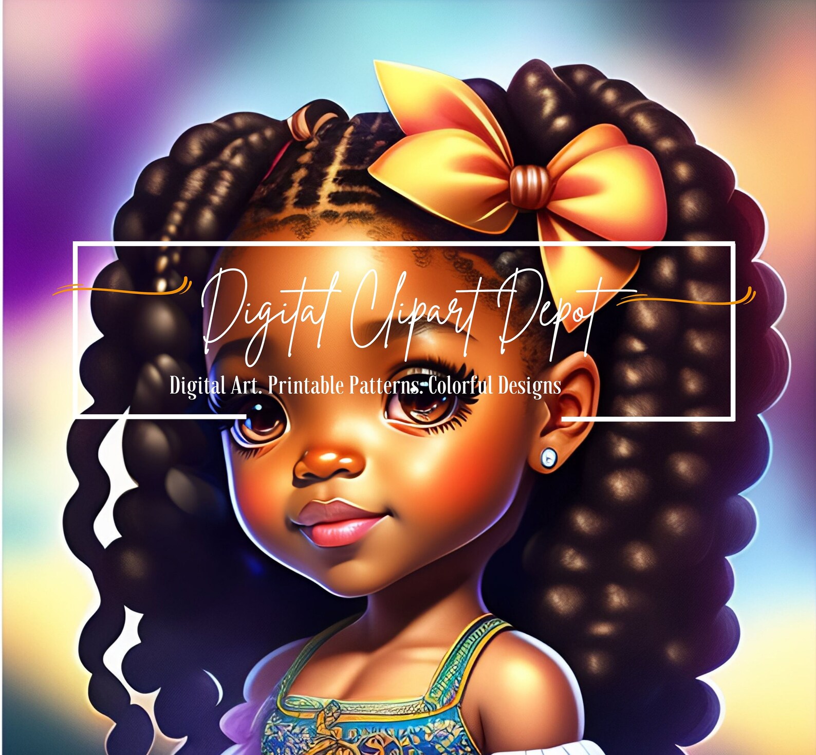 Cute Girl Clipart Black Girl Png Black Girl Clipart Black Etsy