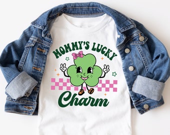 St. Patricks Day Kid Shirt, Baby St Patrick's Day, Mommy's Lucky Charm, Funny Irish Kid Shirt, Cute Clover Kid Shirt, Girl St Patricks Day