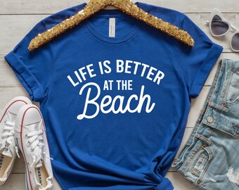 Summer Beach Shirt, Life is Better at the Beach, Beach Shirt, Beach Vibes Shirt, Summer Tank Top, Beach Tank Top, Retro Summer Shirt