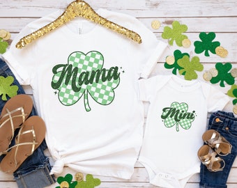 Mama Mini St. Patricks Day Shirts, Lucky Mama Shirt, Lucky Mini Shirt, St. Patrick's Day Shirt, St. Patrick's Day Family Matching Shirts