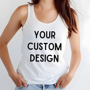 Custom Tank Top, Custom Racerback Tank Top, Custom Design Tank Top, Custom Logo Tank Top, Racerback Tank Top, Custom Workout Tank Top