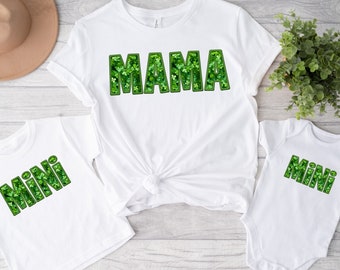 Mama Mini St. Patricks Day Shirts, Lucky Mama Shirt, Lucky Mini Shirt, St. Patrick's Day Shirt, St. Patrick's Day Family Matching Shirts