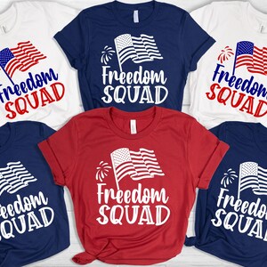Freedom Squad Shirt, American Family Matching Shirt, 4th of July Crew Shirt, All American Dad Mom Boy Girl, 4th of July Family Shirts