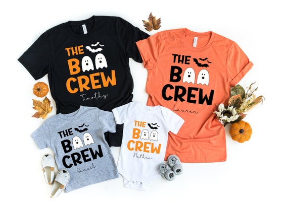 The Boo Crew, Spooky Season, Custom Halloween T-Shirt, Group Halloween Shirt, Family Halloween Shirts, Matching Halloween Shirts