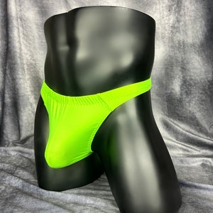 Pack of Men's Stretch Micro Thong Underwear Contour Pouch T-Back Bikini  G-String Spandex Jockstrap