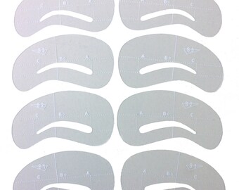 eyebrow stencils etsy