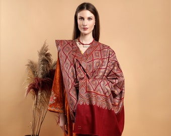 Heritage Pashmina Silken Fusion in Contemporary Hues Timeless Craftsmanship Adorned with Superb Heritage  Silken Brilliance