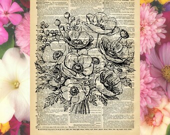 Steampunk Dandy Owl Dictionary Art Print – Original On Antique Book Page