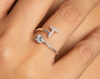 Initial Letter Ring Mother's Day Gift 