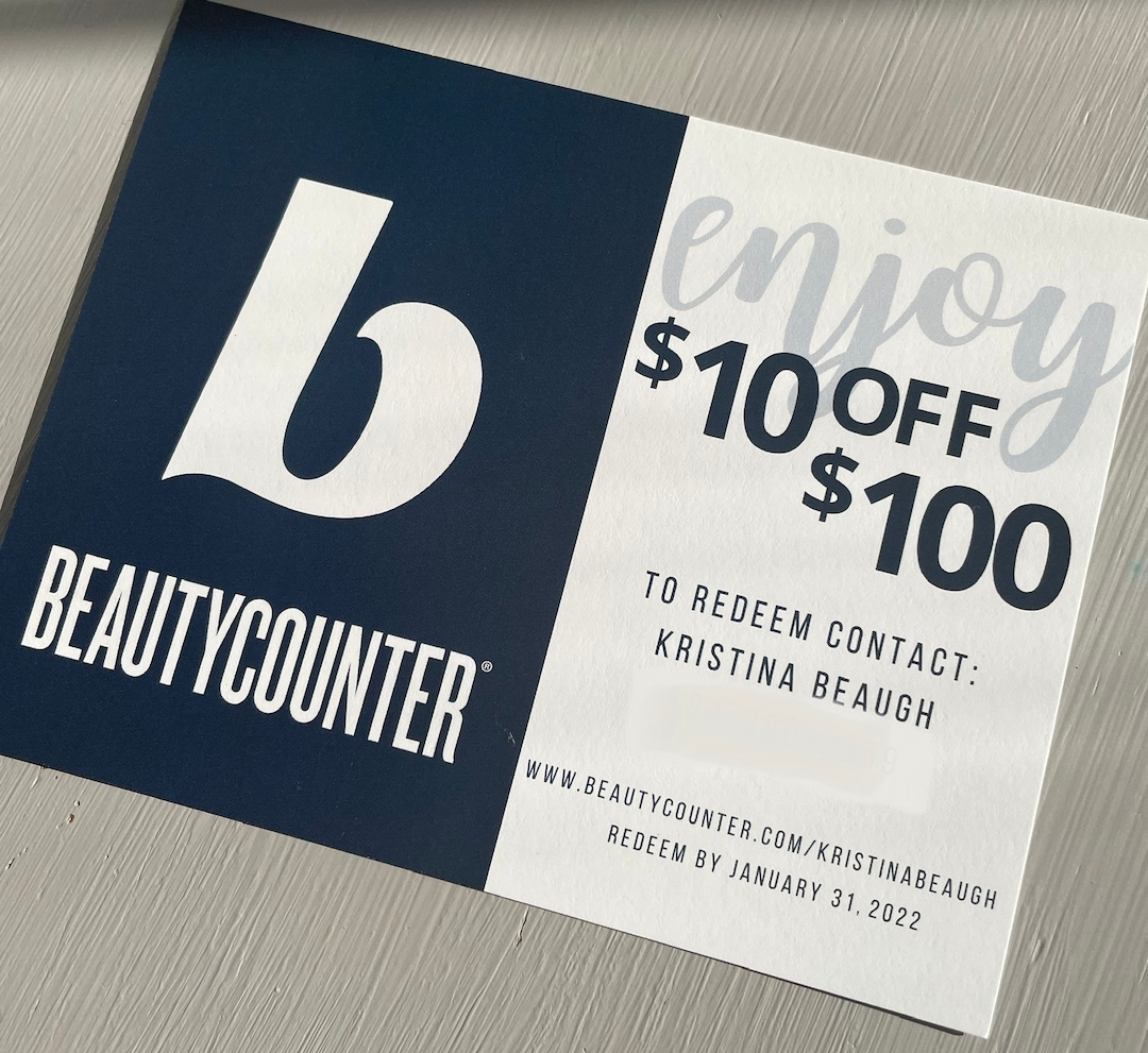 DIGITAL FILE Beautycounter Personalized Coupon Cards Etsy