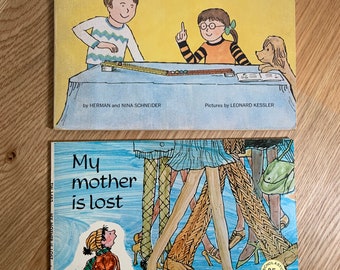 Vintage Children Books, My Mother is Lost and Got a Minute? 1970's Era, Scholastic, Gift for Kids