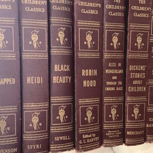 Antique Children&#39;s Classics Book Collection, Illustrated Vintage Stories, Perfect Gift for Book Lovers