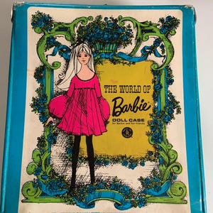 Vintage Barbie Doll Case, 1968 Mattel Carrying Case for Barbie & Friends, Unique Collectible Gift for Doll Enthusiasts