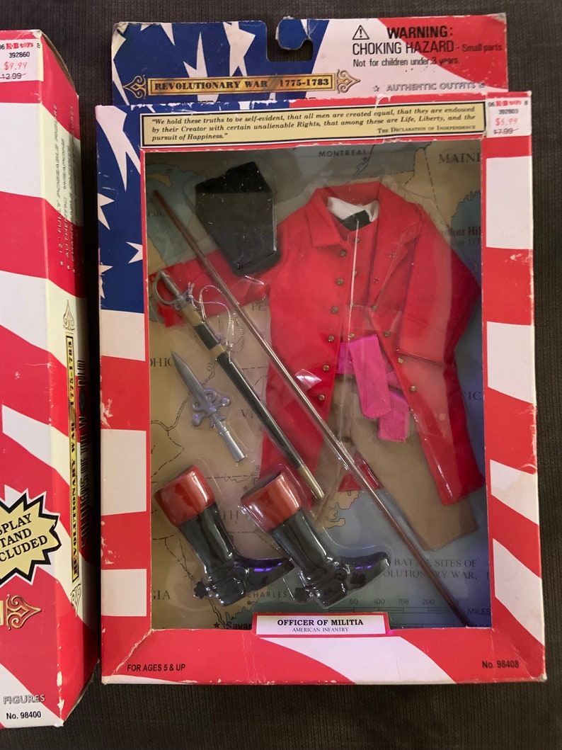 Vintage Soldiers of the World 12 Action Figures, Revolutionary War