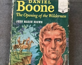 Daniel Boone Landmark Book #21 (1952) John Mason Brown | Lee J. Ames Illustrations | Vintage Random House Biography