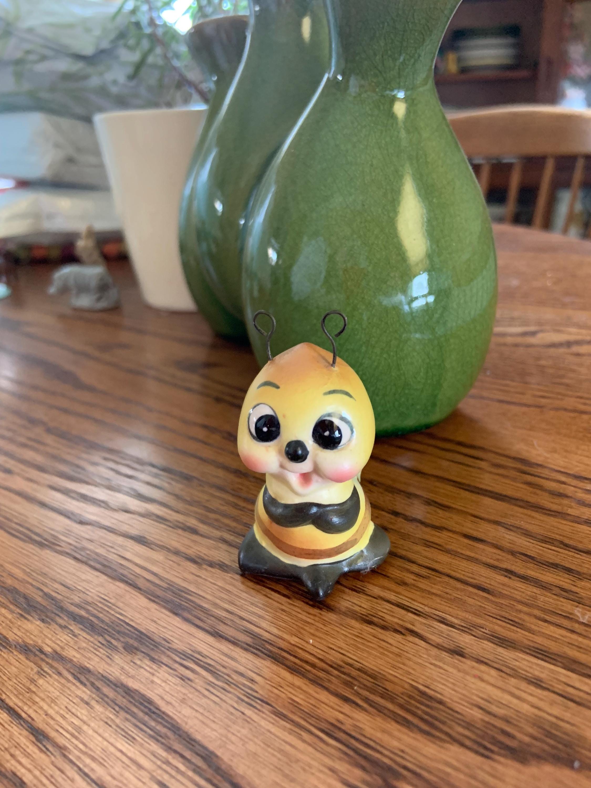 Vintage Josef Originals Ladybug and Bee Figurines 1960s