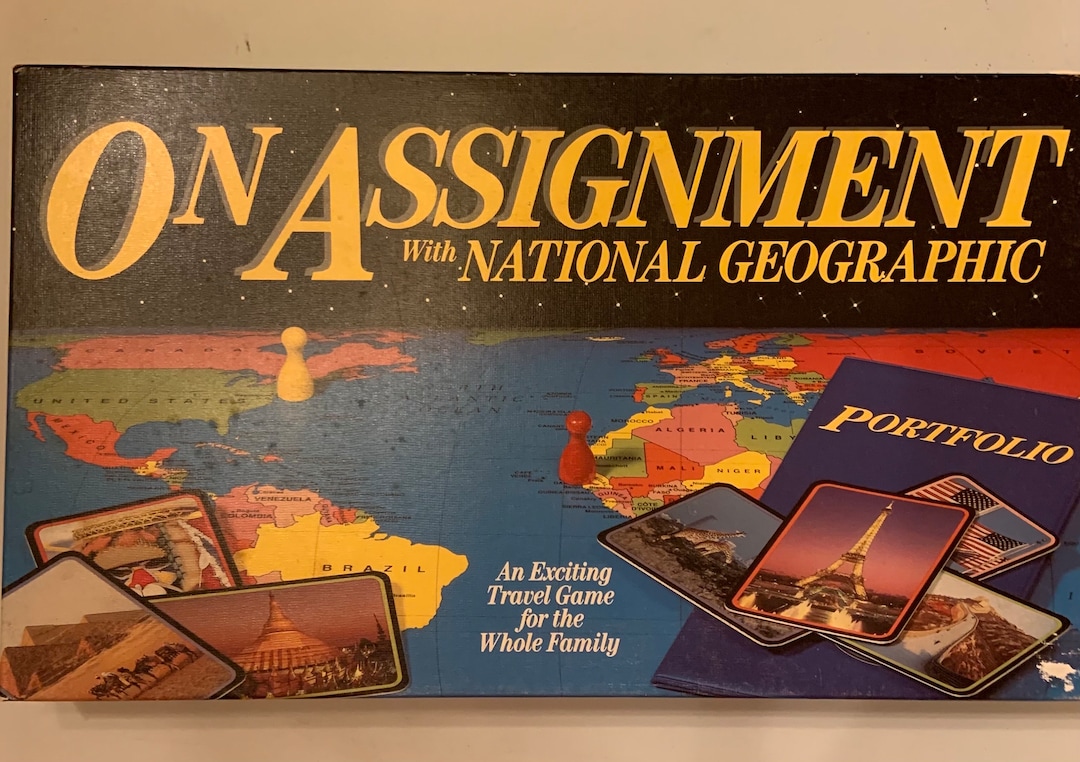 Vintage National Geographic Board Game 1990s Educational Etsy